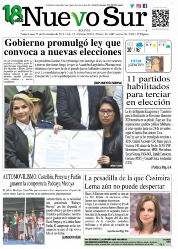 Nuevo Sur, Tarija.