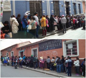 Se registraron filas desde el domingo 24 para entregar formularios.