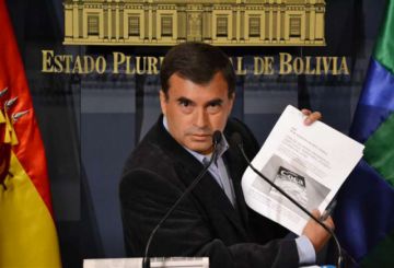 El extitular del Ministerio de la Presidencia, en una de sus conferencias de prensa.