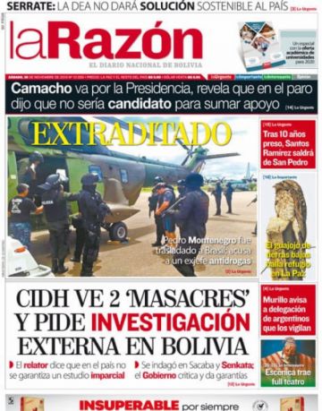 La Razón, La Paz.