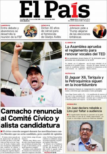 El País, Tarija.