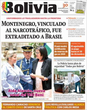 Bolivia, diario oficialista.