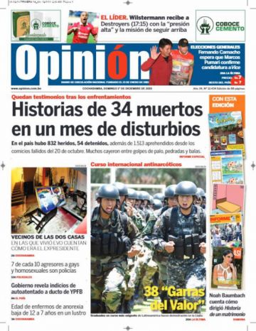 Opinión, Cochabamba.