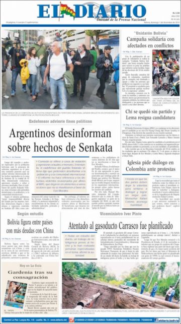 El Diario, La Paz.