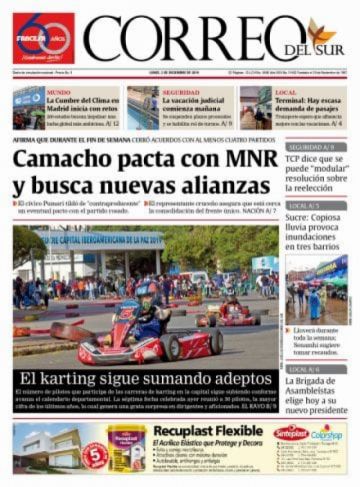 Correo del Sur, Sucre.