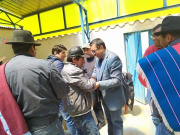 El acto se realizó en Ollerías. FOTO UATF