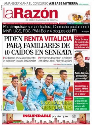 La Razón, La Paz.