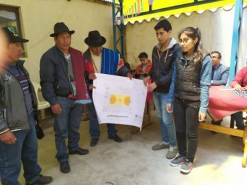 El acto se realizó en Ollerías. FOTO UATF
