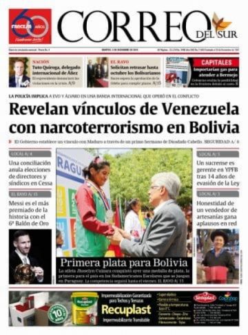 Correo del Sur, Sucre.