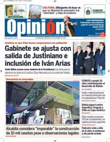 Opinión, Cochabamba.