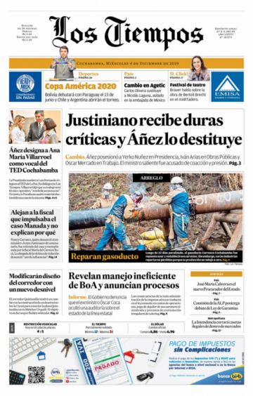 Los Tiempos, Cochabamba.