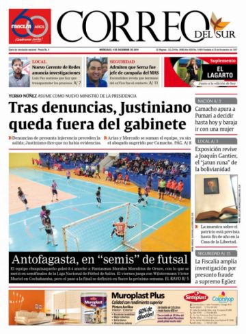 Correo del Sur, Sucre.