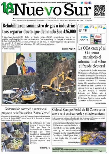 Nuevo Sur, Tarija.
