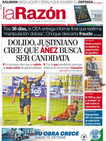 La Razón, La Paz.