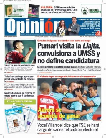 Opinión, Cochabamba.