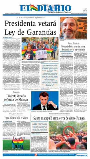 El Diario, La Paz.