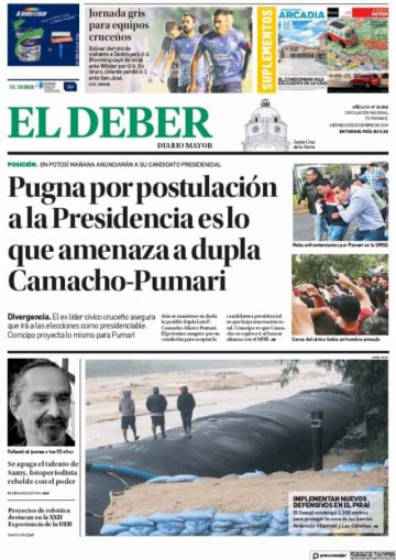 El Deber, Santa Cruz.