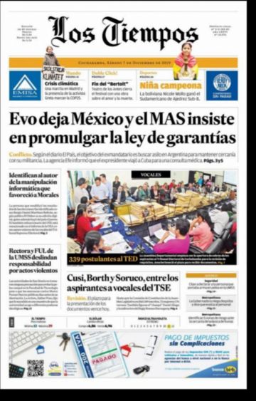 Los Tiempos, Cochabamba.