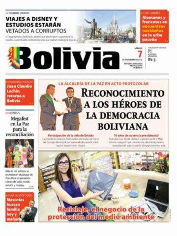 Bolivia, diario oficialista.