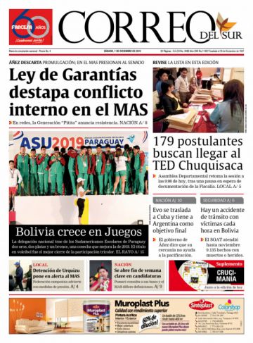 Correo del Sur, Sucre.
