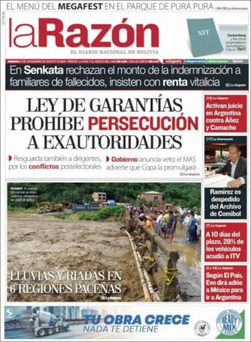 La Razón, La Paz.