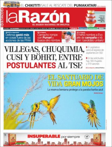 La Razón, La Paz.