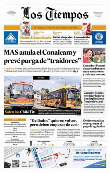 Los Tiempos, Cochabamba.