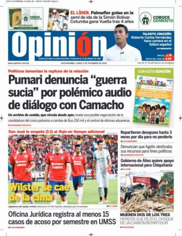 Opinión, Cochabamba.