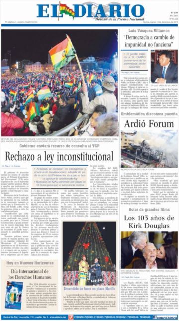 El Diario, La Paz.