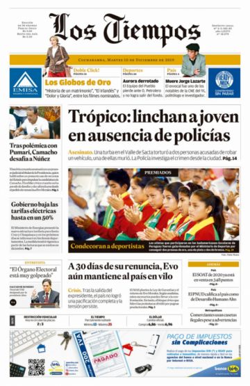 Los Tiempos, Cochabamba.