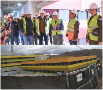 Se visitó el edificio B donde estará la zona de quirófanos, radiología y habitaciones.