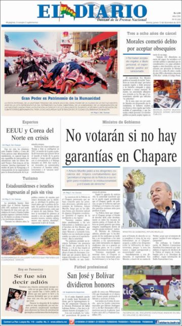 El Diario, La Paz.