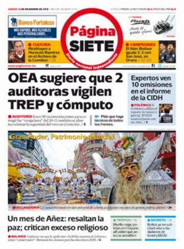 Página Siete, La Paz.