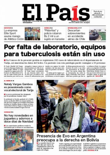 El País, Tarija.