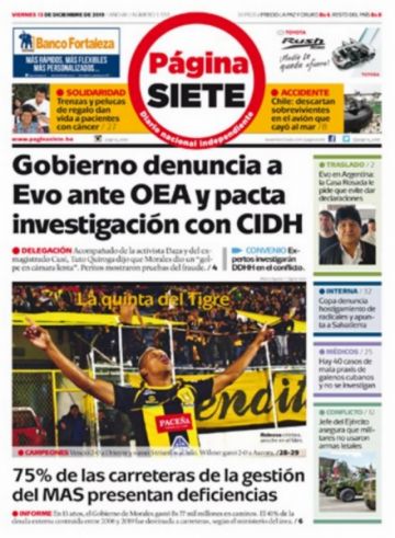 Página Siete, La Paz.
