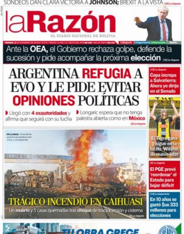 La Razón, La Paz.