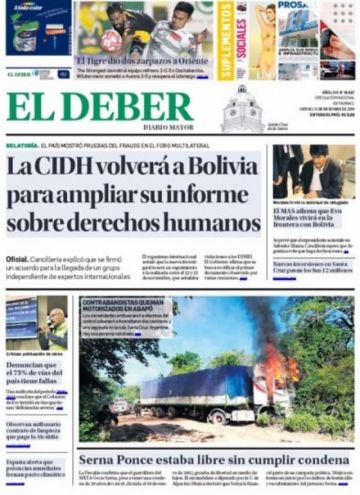 El Deber, Santa Cruz.