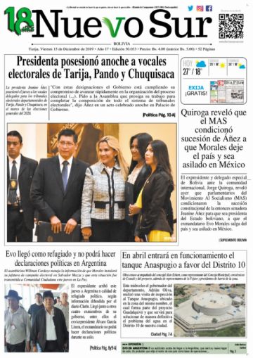 Nuevo Sur, Tarija.
