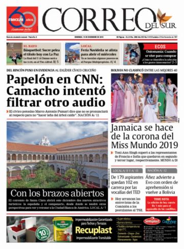 Correo del Sur, Sucre.
