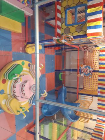 El área de juegos para niños del nivel inicial.
