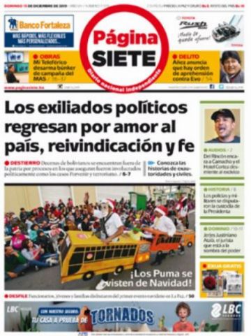 Página Siete, La Paz.