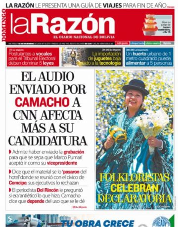 La Razón, La Paz.