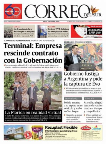 Correo del Sur, Sucre.