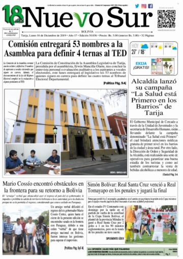 Nuevo Sur, Tarija.