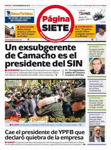 Página Siete, La Paz.