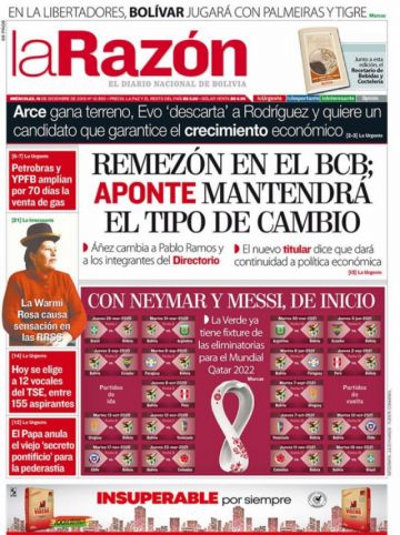 La Razón, La Paz.