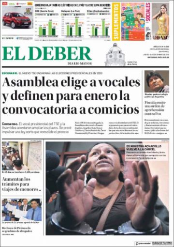 El Deber, Santa Cruz.