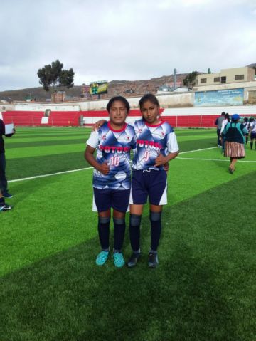 Amelia Avendaño y Nicol Zamara Paredes autoras de los goles para Potosí