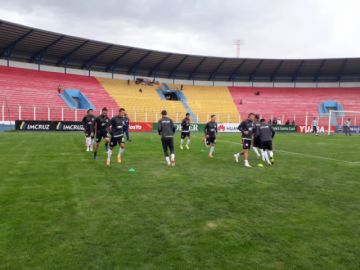 Previas del partido.