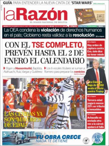 La Razón, La Paz.